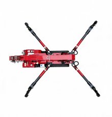 LIFTSGLT GSC30G Compact Tracked Crane Top View Outrigger Footprint Layout