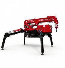 LIFTSGLT GSC30G Mini Tracked Crane Operation Ready with Outriggers Extended