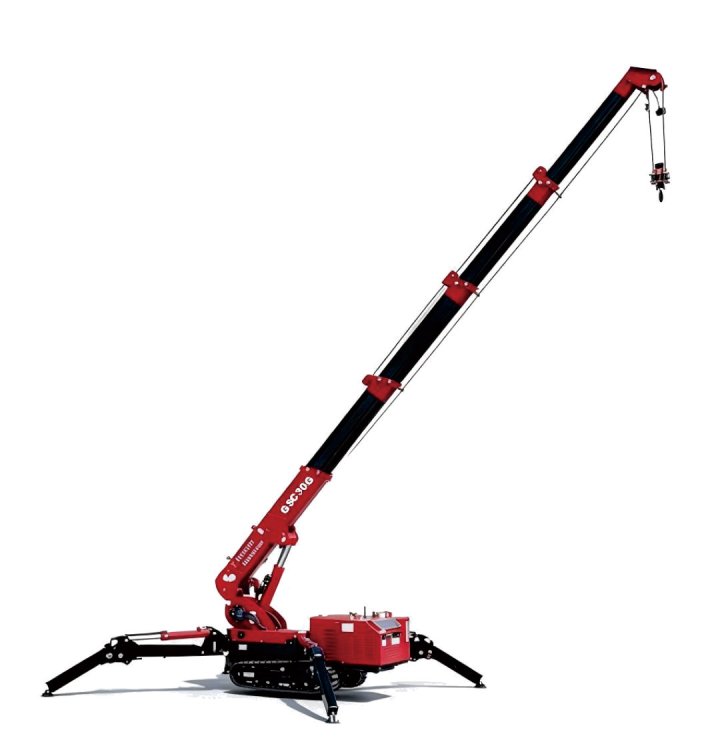 3-Ton Mini Crawler Crane with Fully Extended Boom