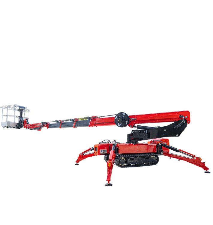 GCT60 Tracked Boom Lift with horizontal boom extension, demonstrating wide reach and heavy-duty stability.