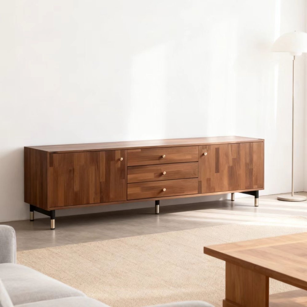 Modern Minimalist Style Living Room Furniture Wooden TV Stand