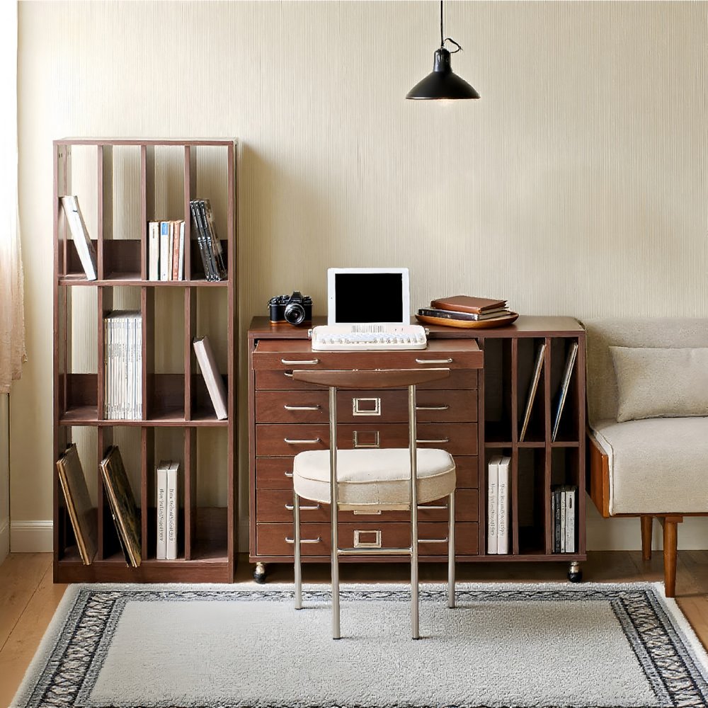 Factory Solid Wood Customized Office Furniture Tall Bookcase 