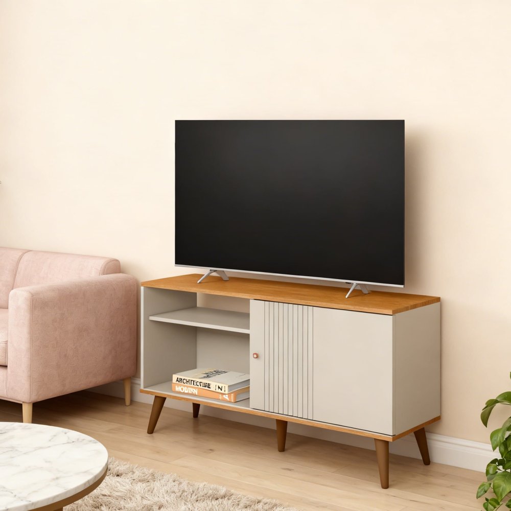 Minimalist Design Wooden Short TV Cabinet For Living Room