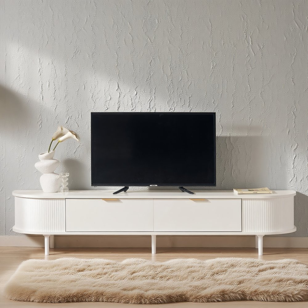 Modern TV Stand Entertainment Center Living Room Furniture with Storage