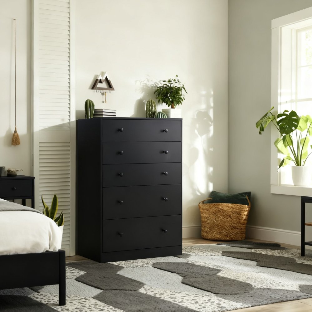 The Latest Design High-quality Black Bedroom and Living Room Storage Cabinet 