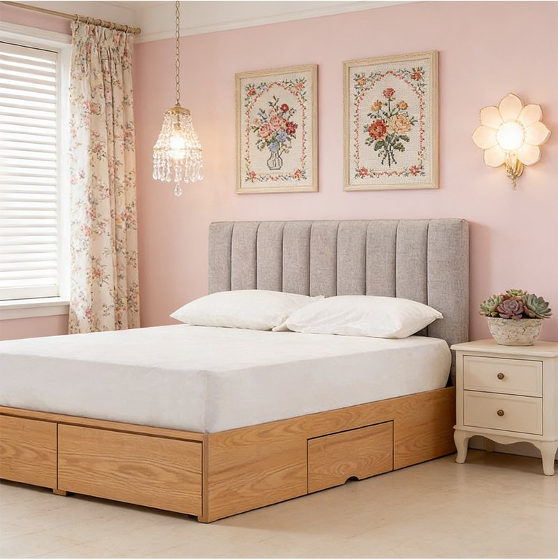Furniture Direct Queen Size Storage Bed Frame with drawer