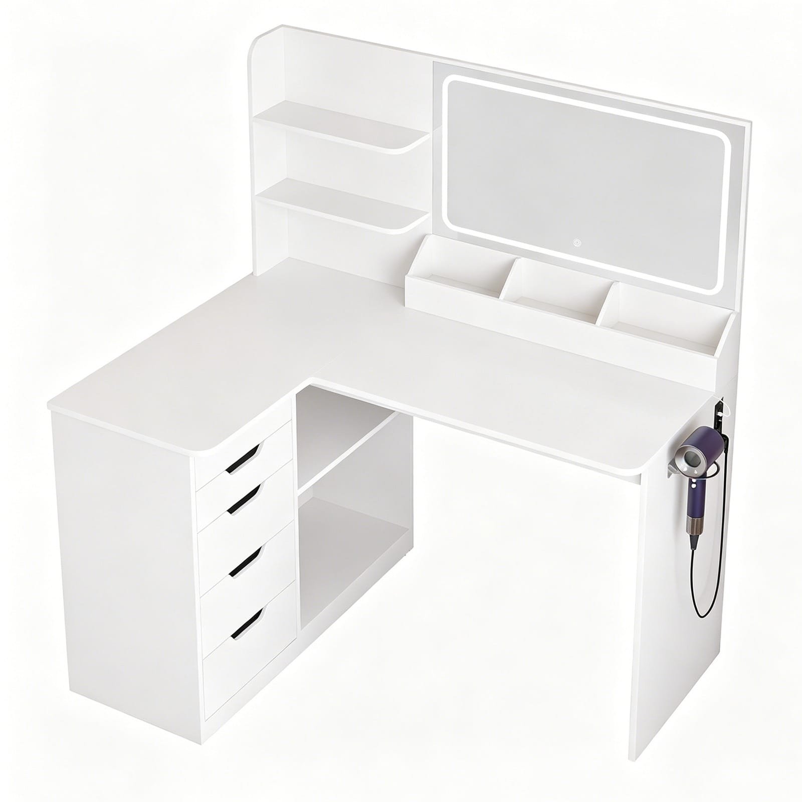 multi-storage-l-shaped-corner-makeup-vanity-desk-with-hairdryer-holder-and-power-outlet-4