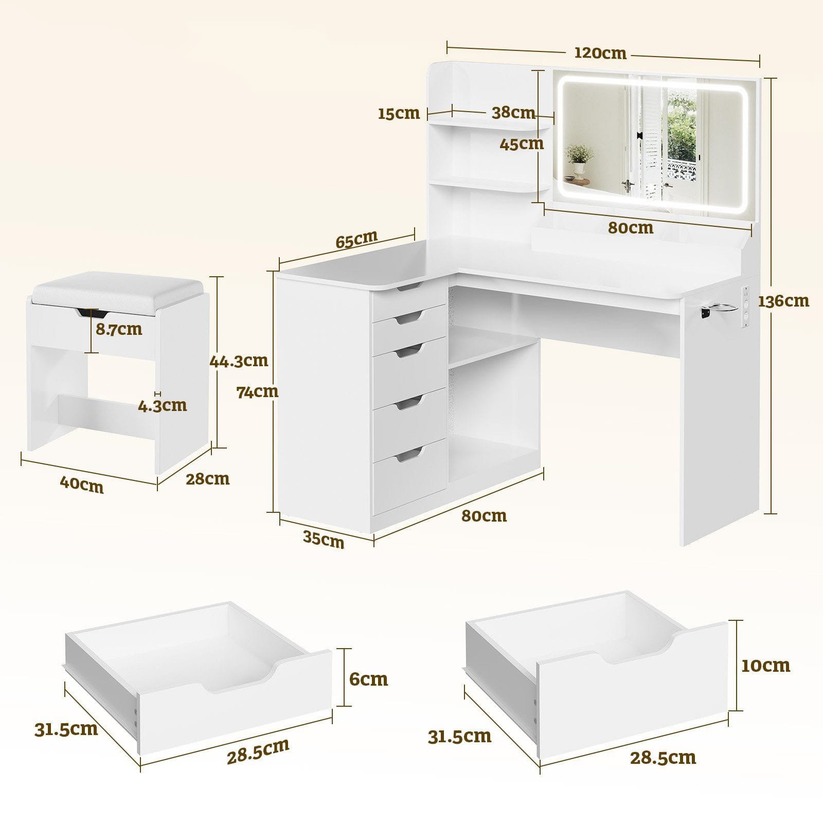 multi-storage-l-shaped-corner-makeup-vanity-desk-with-hairdryer-holder-and-power-outlet-9
