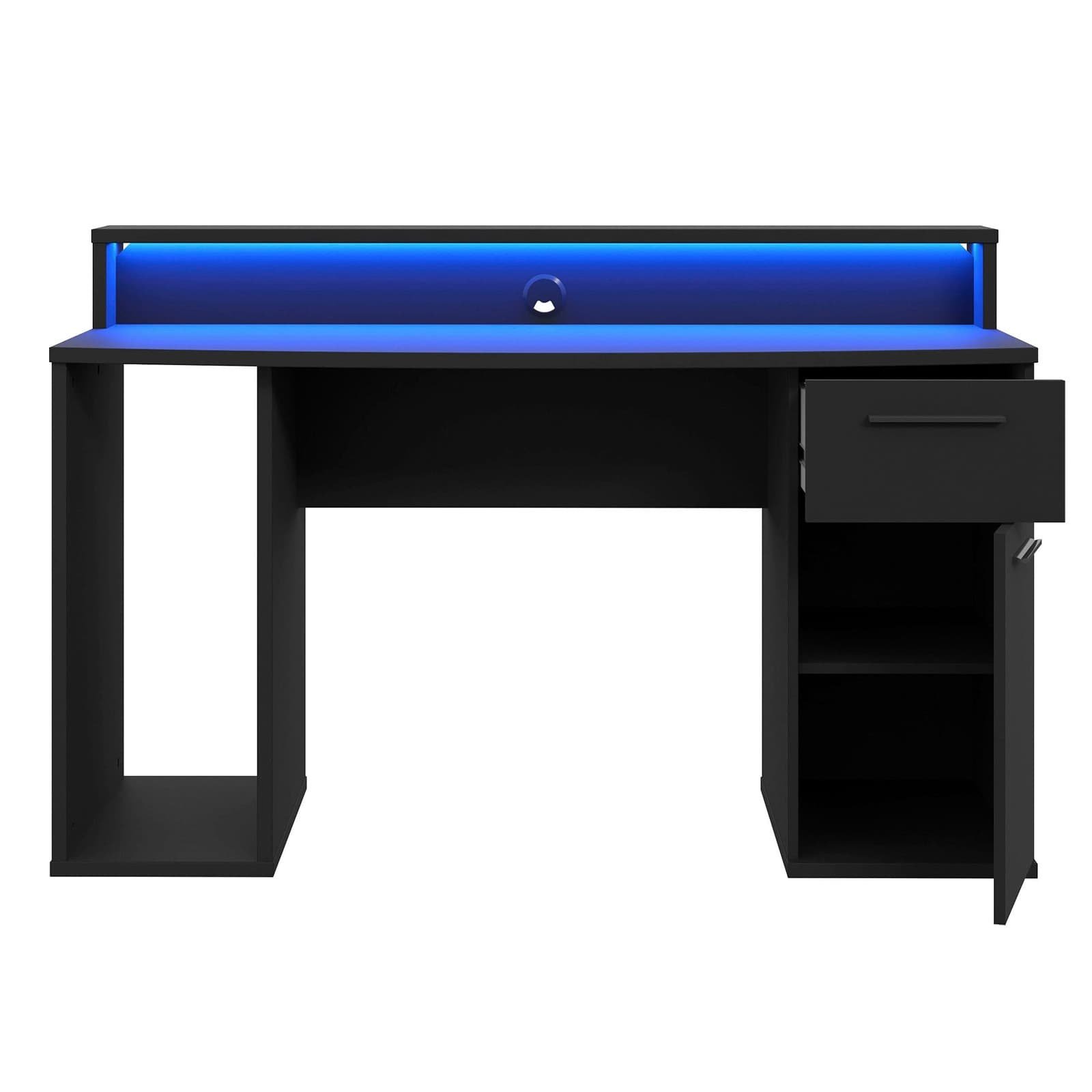 Modern Ergonomic Gaming Computer Desk with Drawers for Home Office - detail