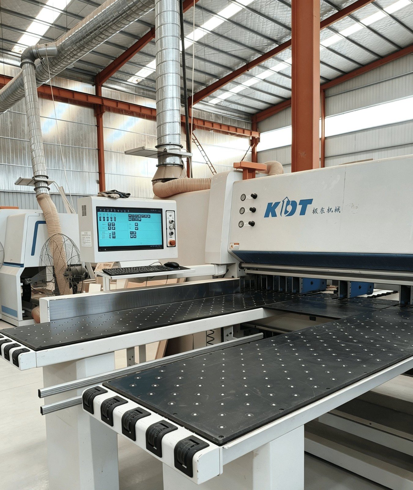 Automated CNC drilling ensuring millimeter-accurate cable pass-through hole placements.