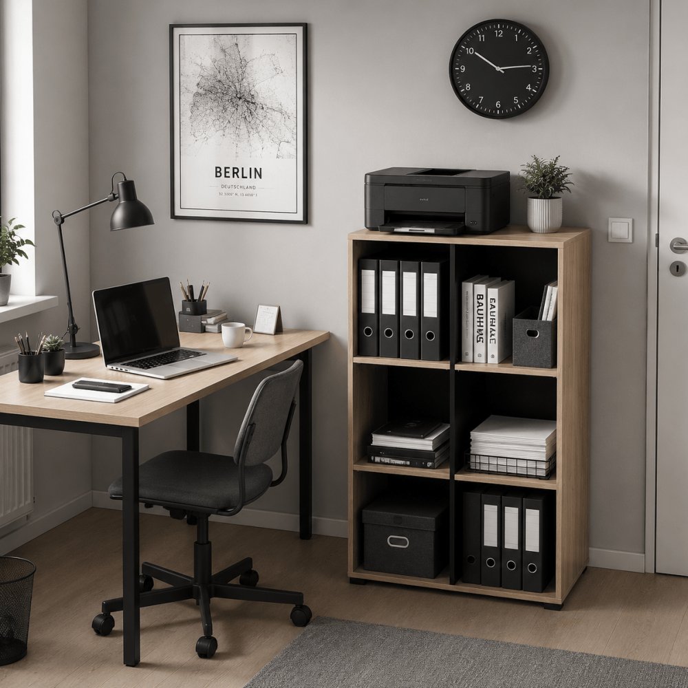 Open File Organizer with 6 Compartments