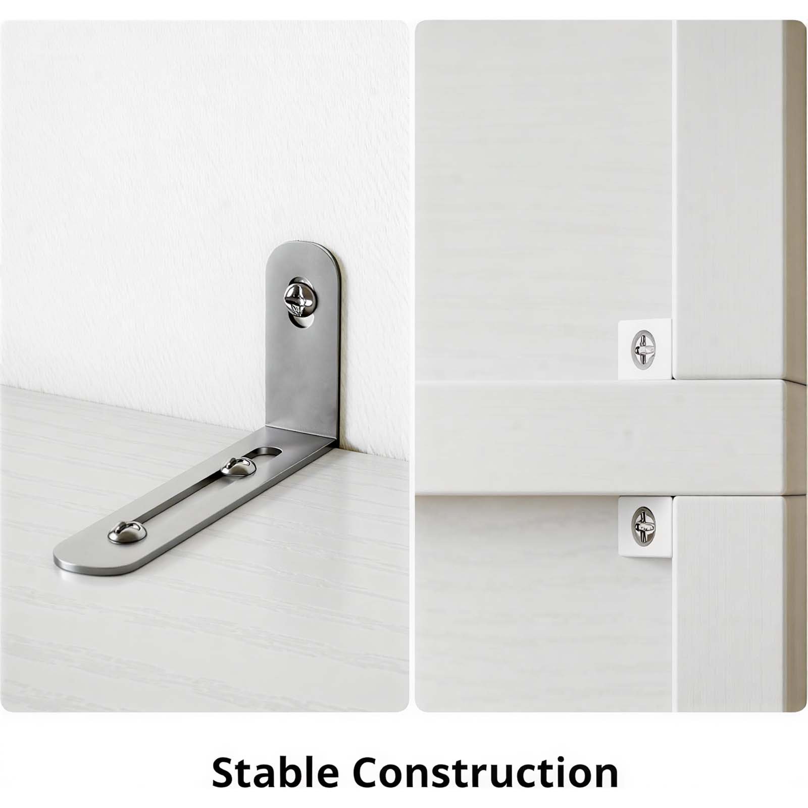 Tall 8 Open Cubes Storage Bookshelf with Doors - detail
