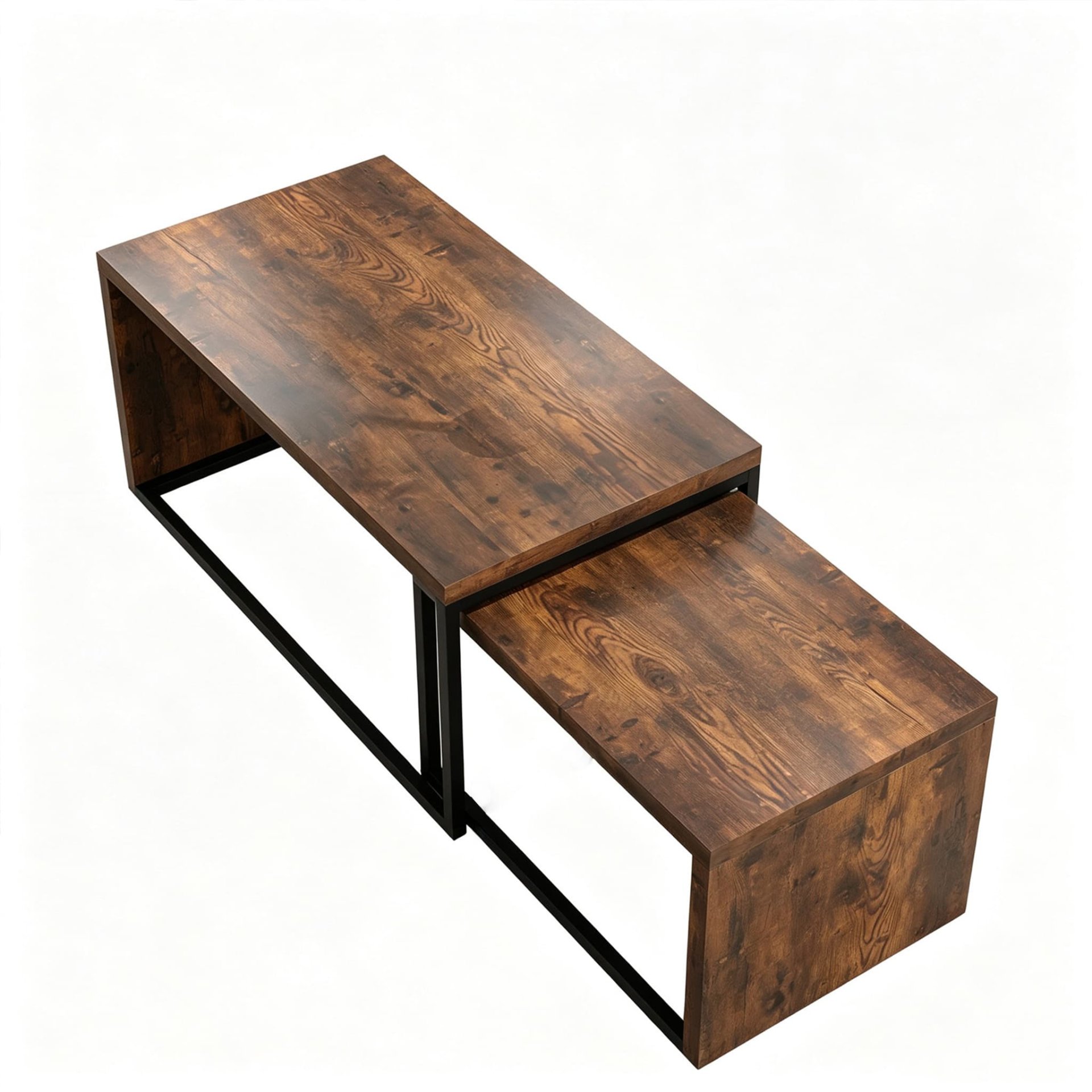 Industrial Metal Frame 2-Piece Tea Table Set - detail