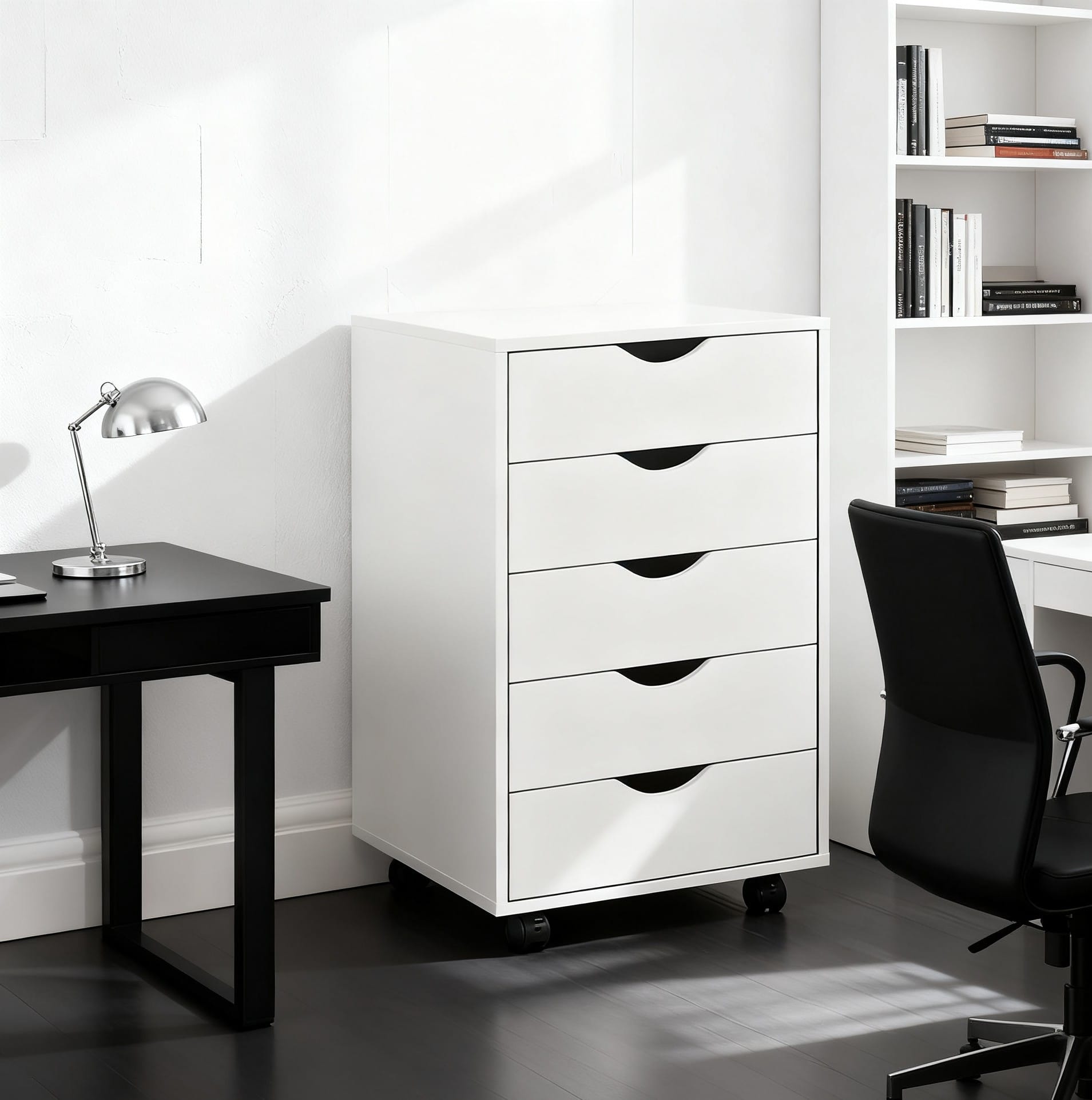 Modern Design Style Easy To Move Wooden Office Furniture Multi-layer Filing Cabinet 