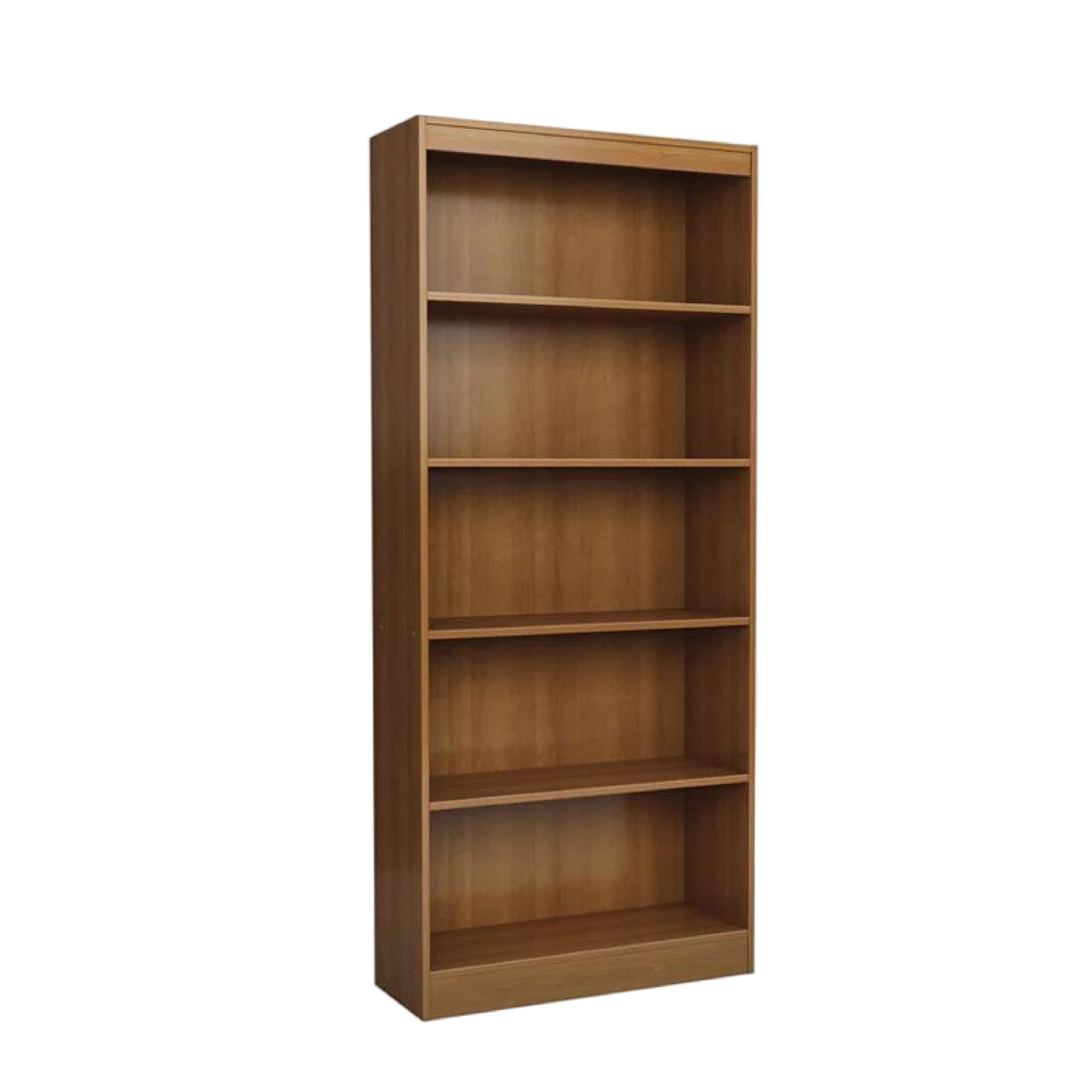 Vintage Brown Floor Standing Display 6 Shelf Bookshelves 6
