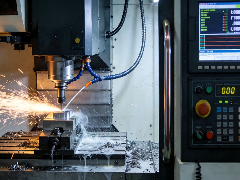 CNC Wire EDM machine in operation