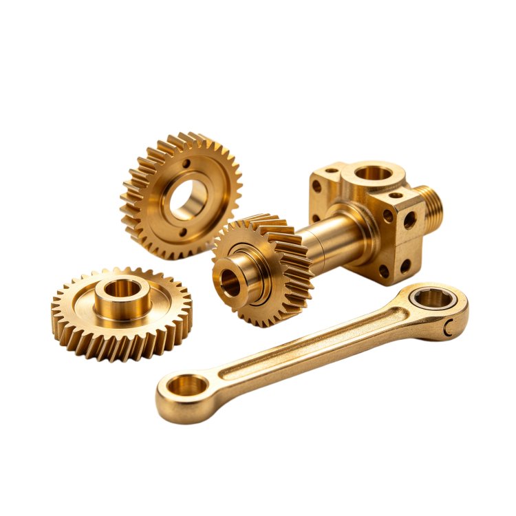 Custom Precision CNC Machined Brass Parts OEM Brass Turning Milling Components