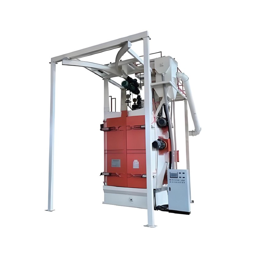 Hook type shot blasting machine