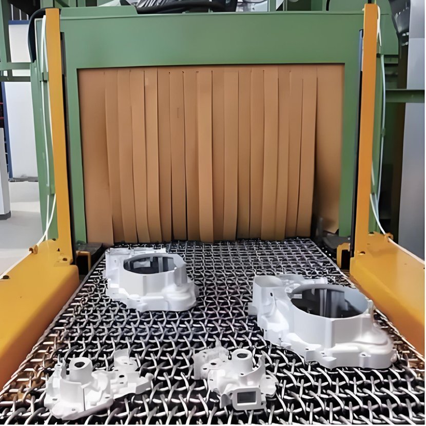 Mesh belt shot blasting machine