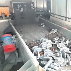 Vibration to remove sand