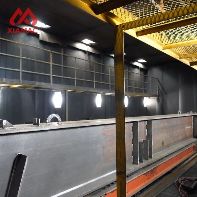 Industrial Sand Blasting Room Modular Sandblasting Booth Abrasive Blasting Equipment for Large Steel Structures Castings Weldments Surface Cleaning