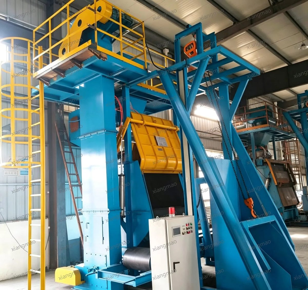 Tumblast Shot Blasting Machine for Foundry Workpiece Rubber Tumble Belt Shot Blaster
