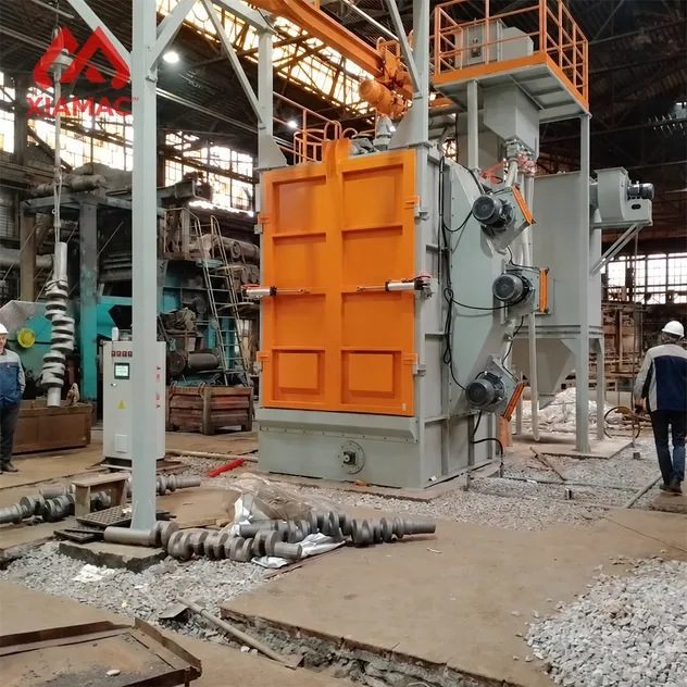 Q37 Hook Type Shot Blasting Machine Automatic Abrator Steel Casting Surface Cleaning Rust Removal Equipment for Foundry Metal Parts