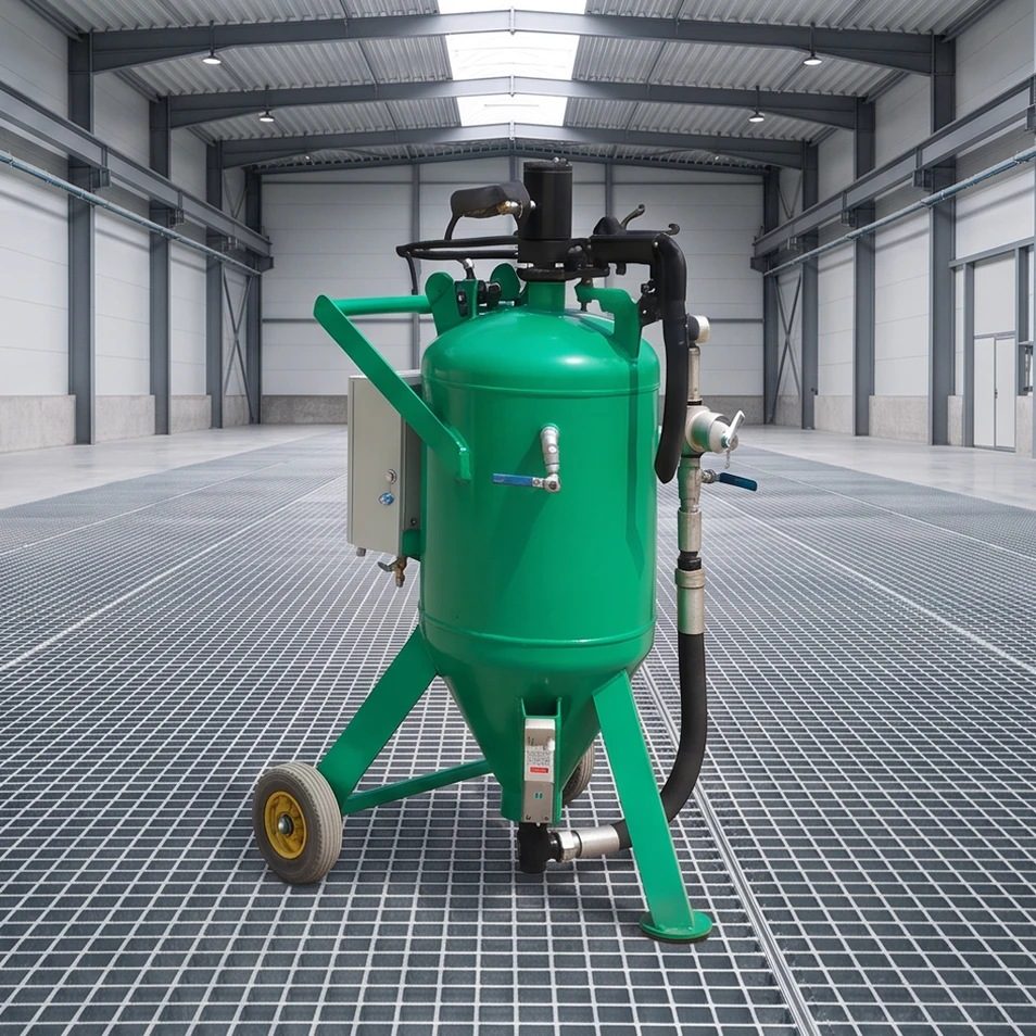 Portable Semi-Automatic Sandblaster High Pressure Cleaner Pump for Burnishing Rust Removal Polishing Surface Finishing