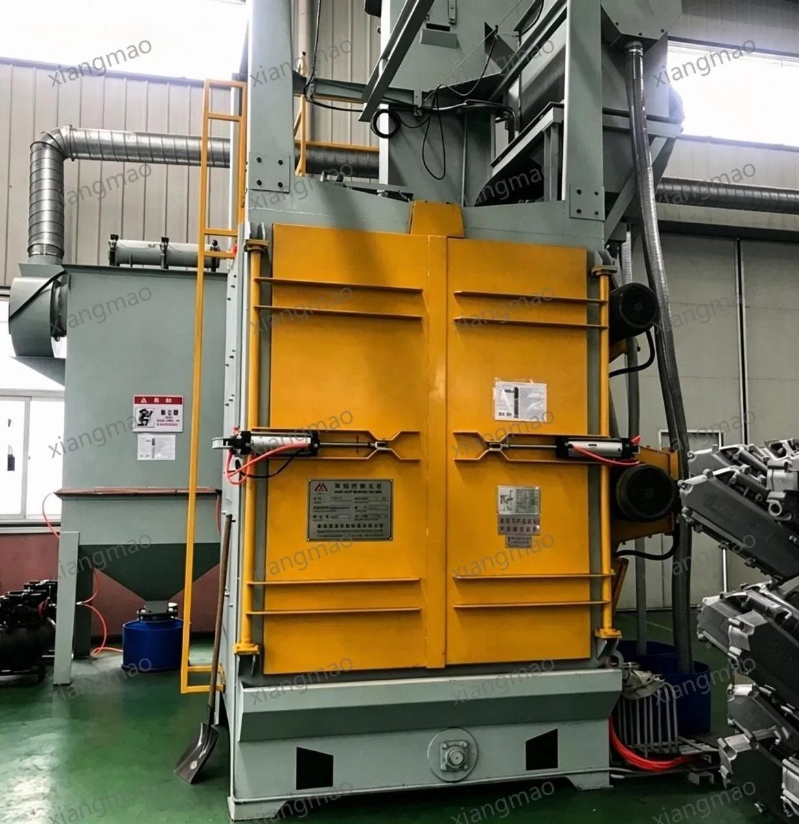 Hook Hanger Shot Blasting Machine Equipment Overhead Hook Sand Blaster Steel Structure Surface Cleaning Machine Foundry Casting Line Weldment Rust Remover