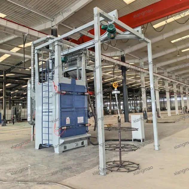Durable Q37 Double Hook Hanger Shot Blasting Equipment Overhead Hook Sand Blaster Steel Structure Surface Cleaning Machine Foundry Casting Weldment Rust Remover