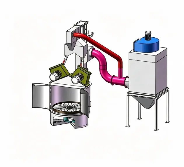 Automatic Rotary Table Type Shot Blasting Machine Abrator Metal Surface Cleaning Rust Removal Sand Blasting Equipment for Steel Part