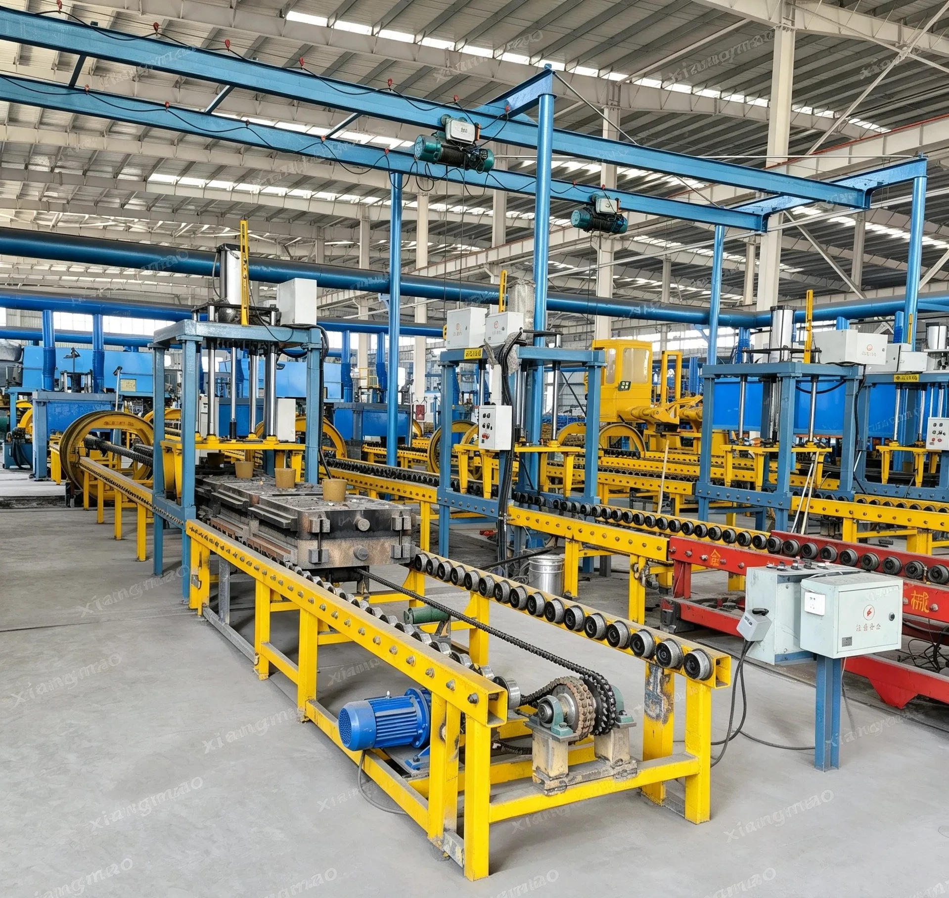 High-Efficiency Grinding Media Mill Ball Casting Line for Enhanced Production Iron Mold Sand Coated Production Process Foundry Sand Shell Core Shooting Machine