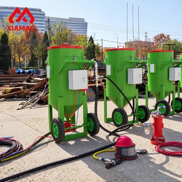 Mini Mobile Sandblaster/Sand Blasting Tank/ Sand Blasting Pot Pressure Air