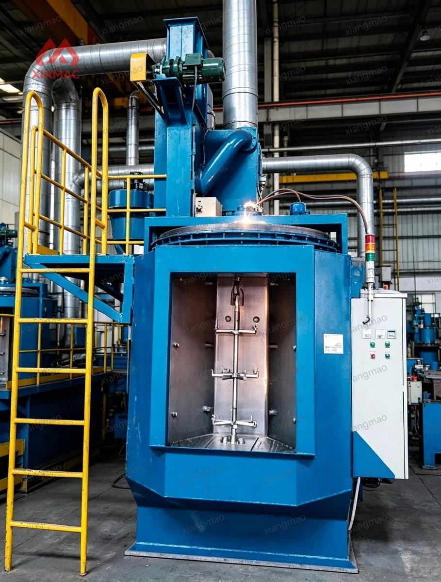 Qd34 Rotary Table Hook Shot Blaster for Aluminum Die Castings & Construction Structural Parts