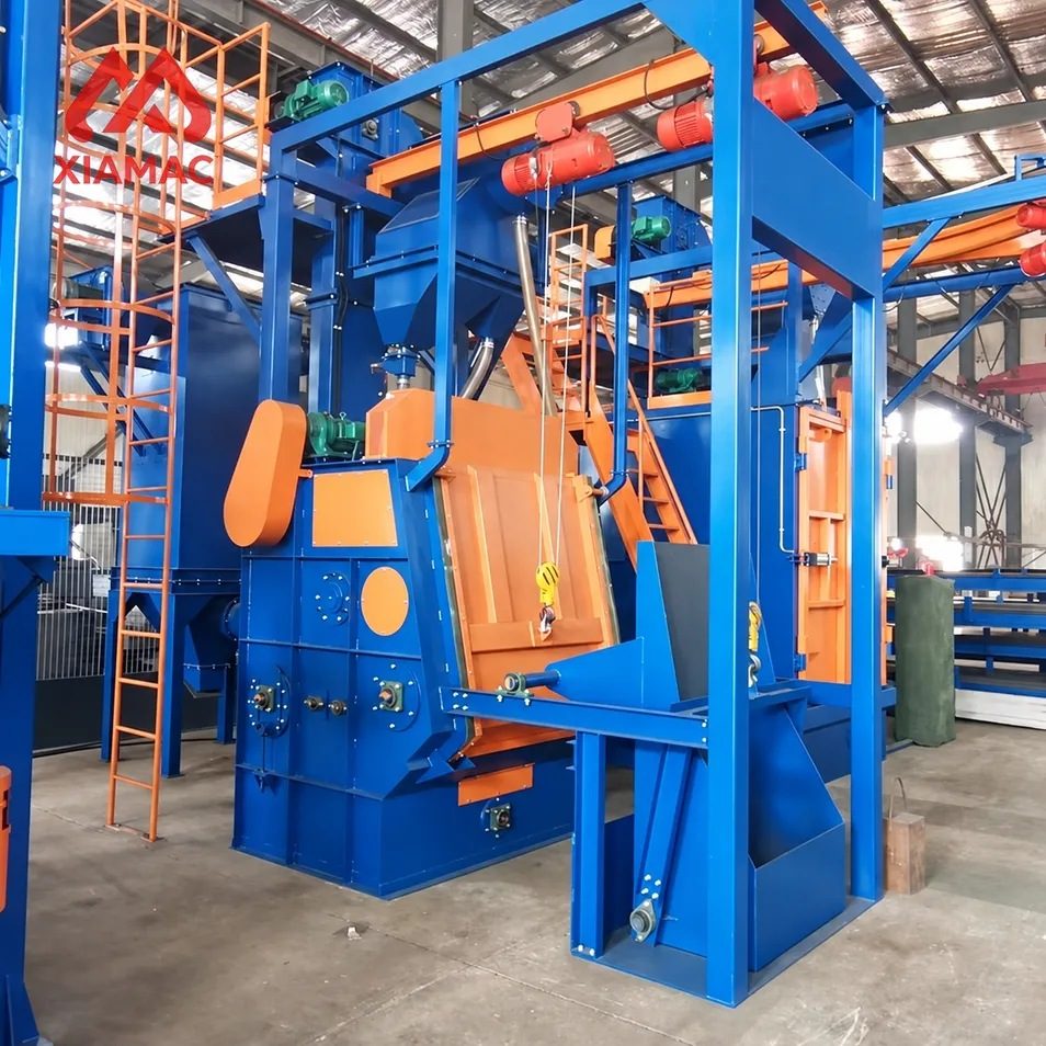 Automatic Crawler Shot Blasting Machine Steel Shot Cleaning Equipment for Casting Parts Rust Removal and Surface Finishing