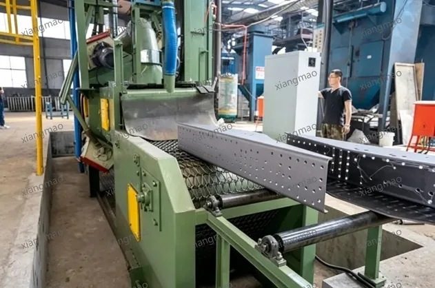 Automatic Wire Mesh Belt Sand Blasting Equipment Shot Blasting Machine
