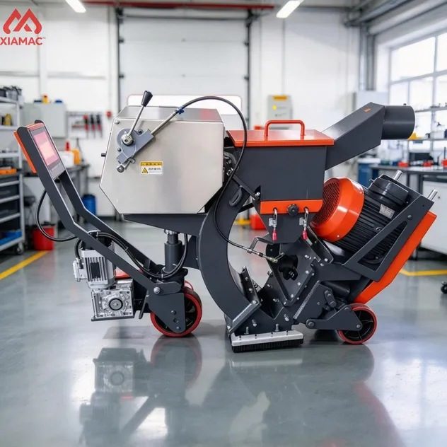 Road Shot Blasting Machine for Bridge Deck Concrete Pavement Surface Cleaning Roughening