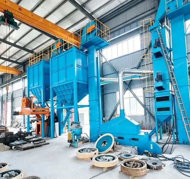 Automatic Resin Sand Processing Line/No-Bake Molding Line/Foundry Sand Reclamation Recycling Equipment/Green Sand Preparation Reclamation Production Line