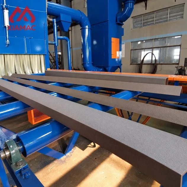 Industrial Roller Conveyor Shot Blasting Machine for Steel Plate Bar Surface Cleaning and Descaling