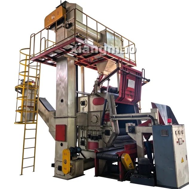 Q3220 Rubber Crawler Belt Shot Blasting Machine, Automatic Tumble Type Metal Surface Cleaning Abrator