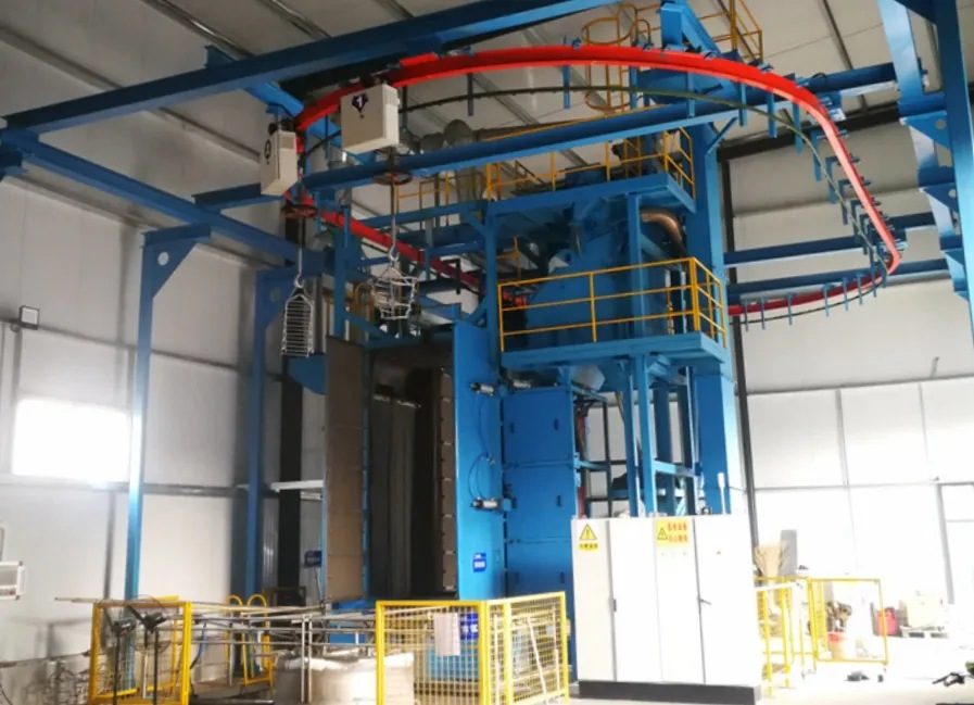 Ring Track Hanger Shot Blasting Machine for Castings & Weldments Descaling