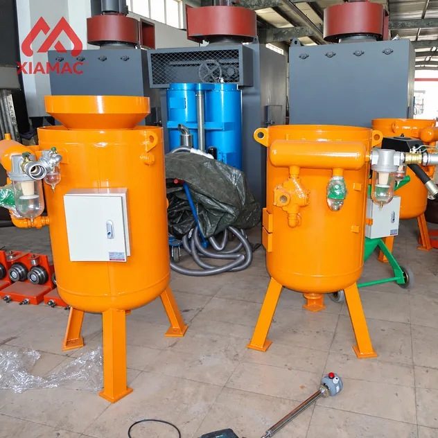 Portable Semi-Automatic Sand Blasting Machine with Engine and Pump for High Pressure Cleaner Burnishing and Rust Removal
