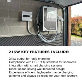 EV charging equipment with industrial enclosure