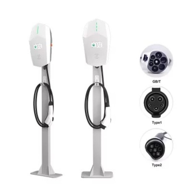 AC EV charger with touch button control