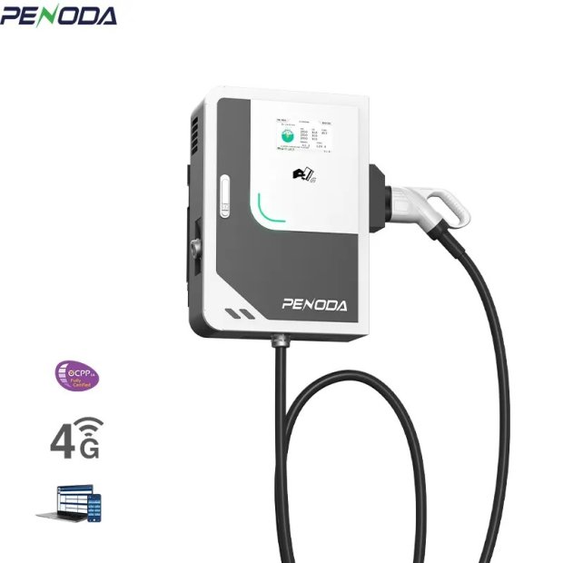 Electric vehicle charger with compact design