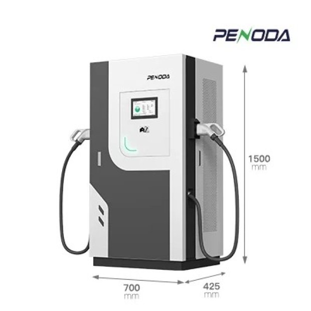 Commercial EV charger with simultaneous charging