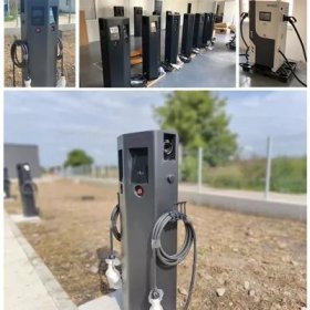 Space-efficient EV charging station