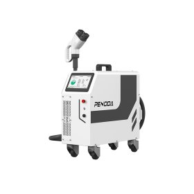 Mobile DC EV charger with LED status tracking