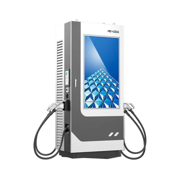 55-inch DC EV charging advertising station
