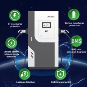 Commercial liquid cooled EV charging station